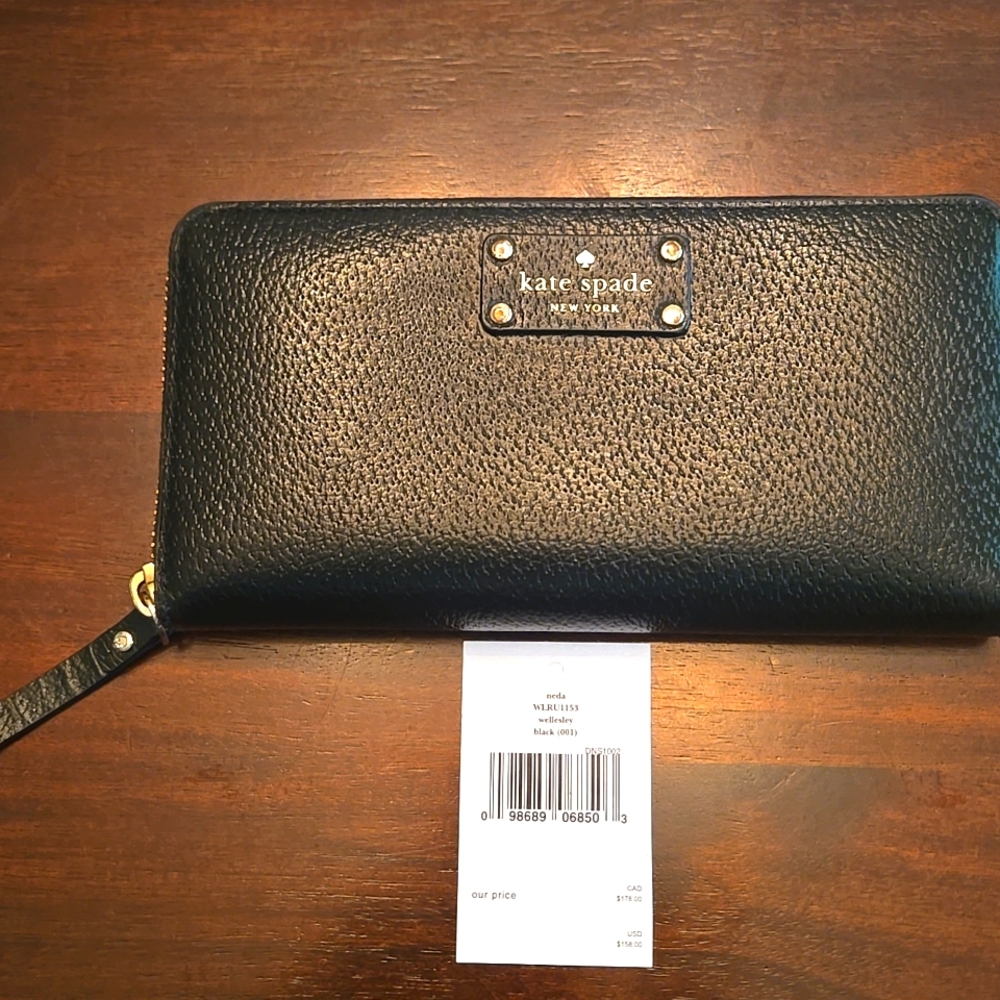 Kate Spade Black Leather Wallet